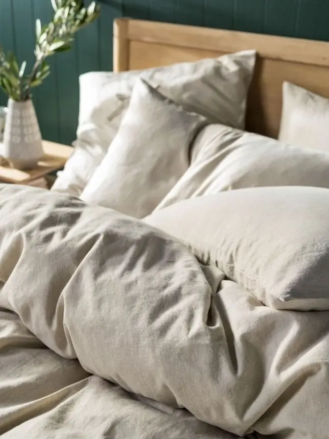 Linen HouseNimes Natural Linen Quilt Cover Set - King