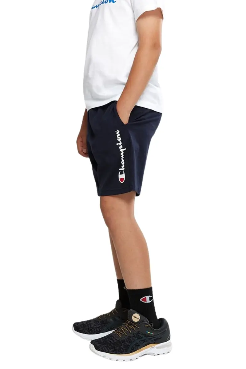 Champion | Boys Script Jersey Short (Navy)