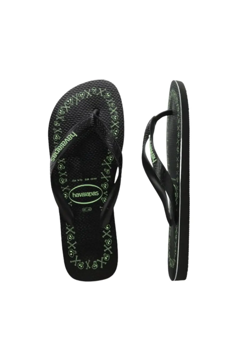 Havaianas | Kids Top Print Goodvibez  Thongs (Black)