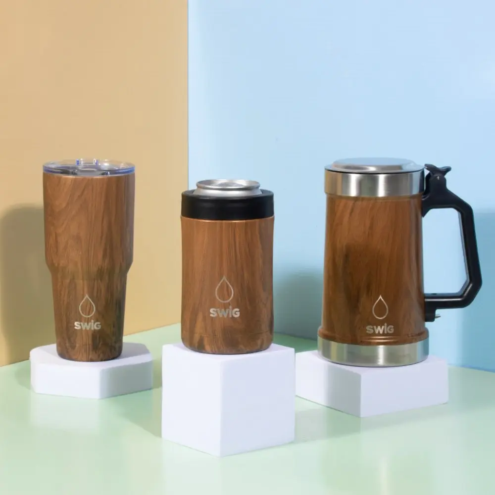 SWIG Tumbler Wood Grain 590mL