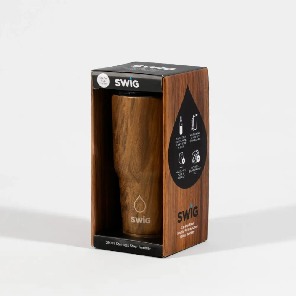 SWIG Tumbler Wood Grain 590mL