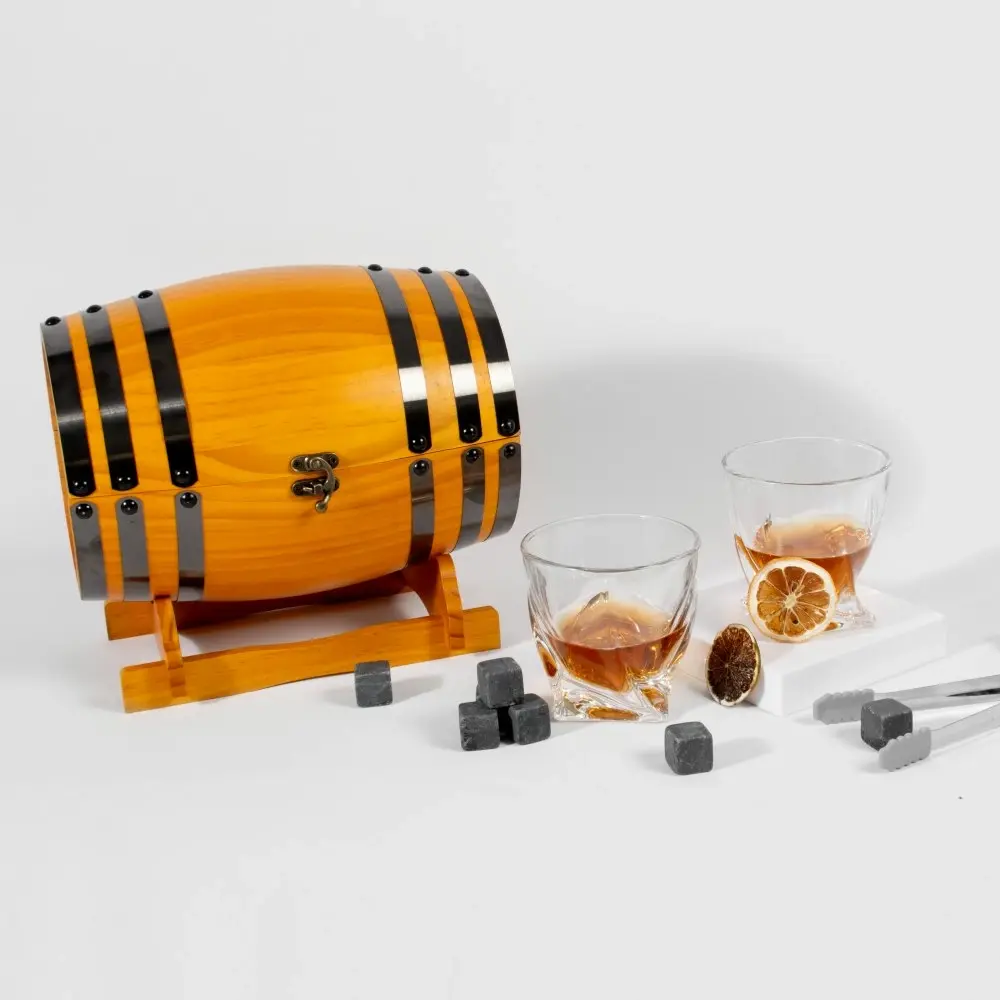 Refined Gifts Whiskey Barrel Gift Box