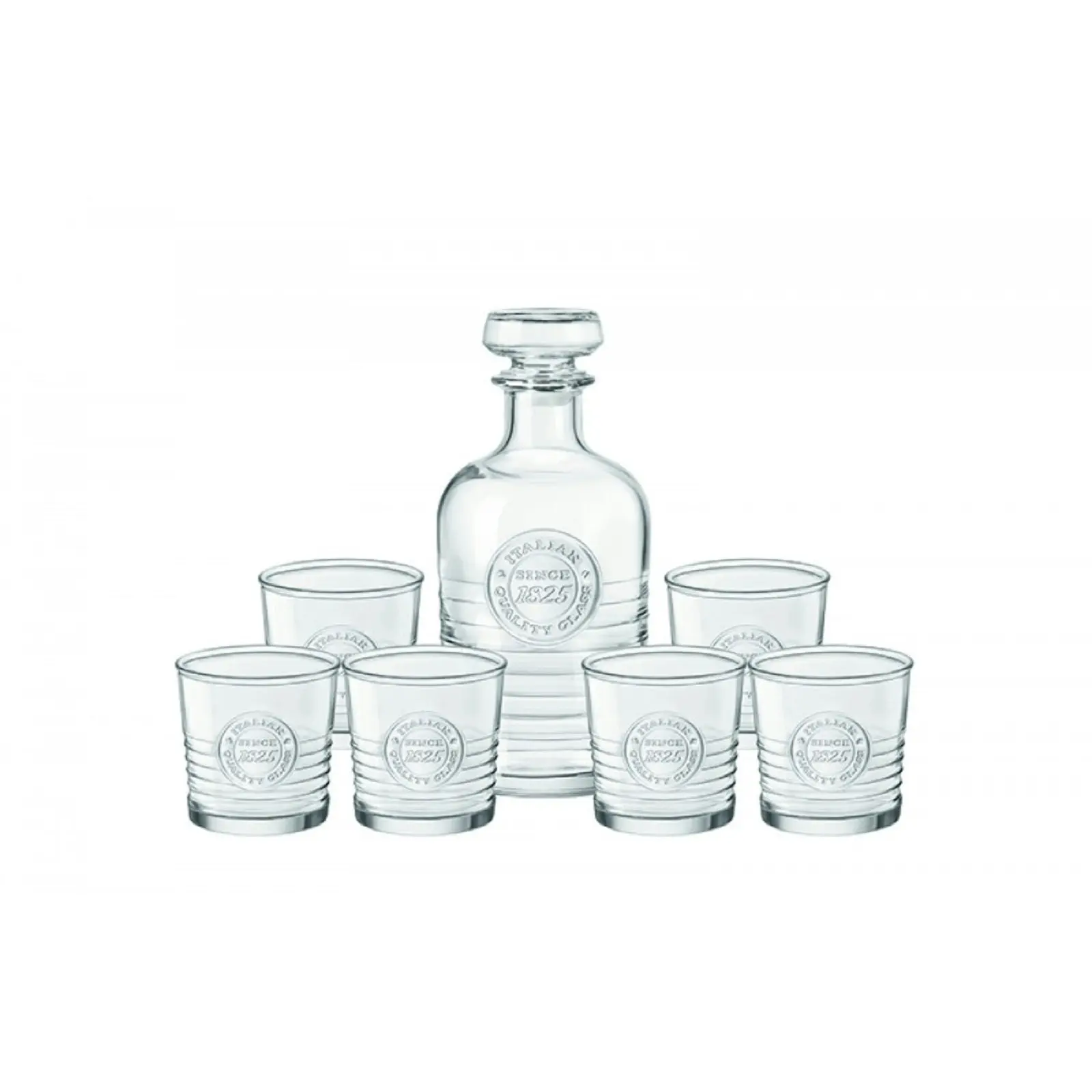 Bormioli Rocco Officina 1825 7 Piece Decanter And Glasses Set