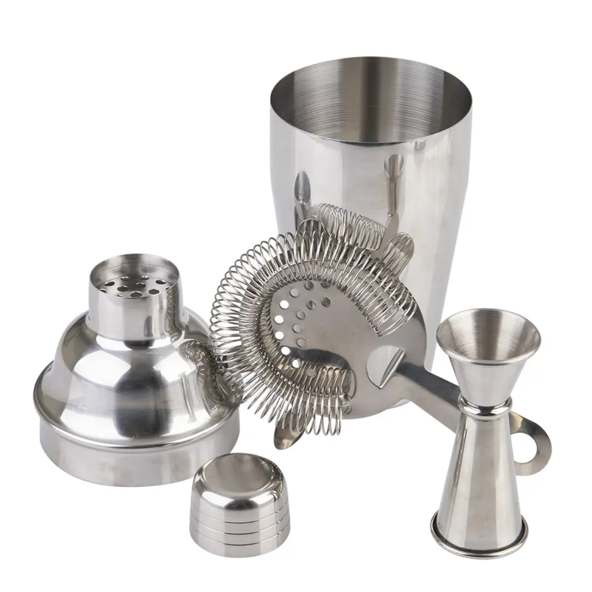 Bartender 3 PIECE STAINLESS STEEL COCKTAIL SET - 550ml