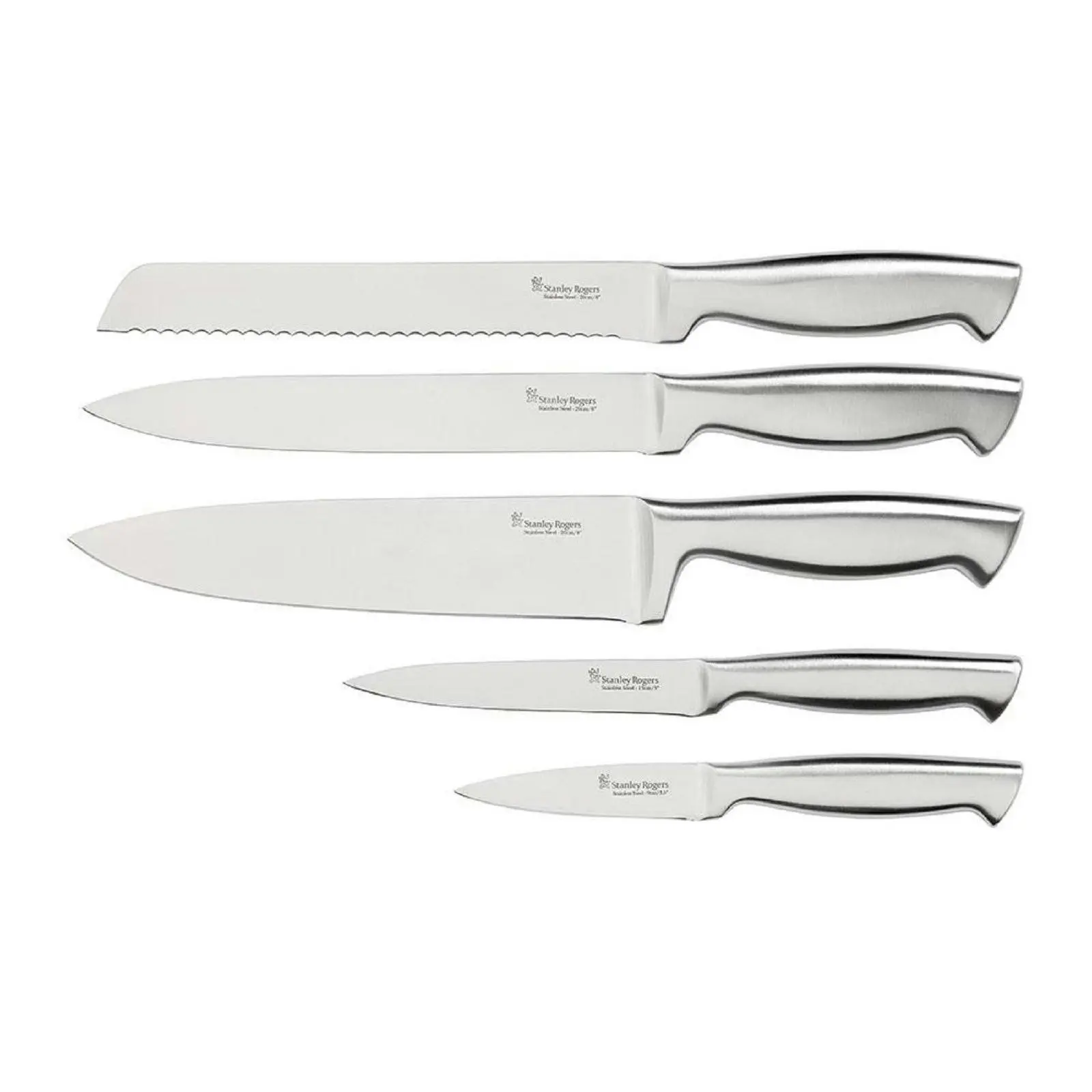 Stanley Rogers Black Acacia 6 Piece Knife Block Set