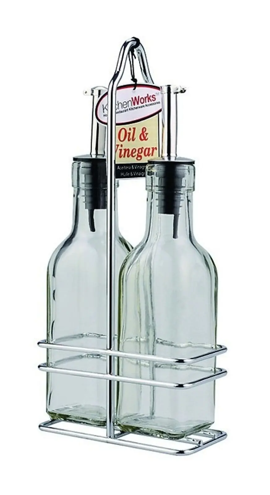 Oil And Vinegar Bottle Set With Stand