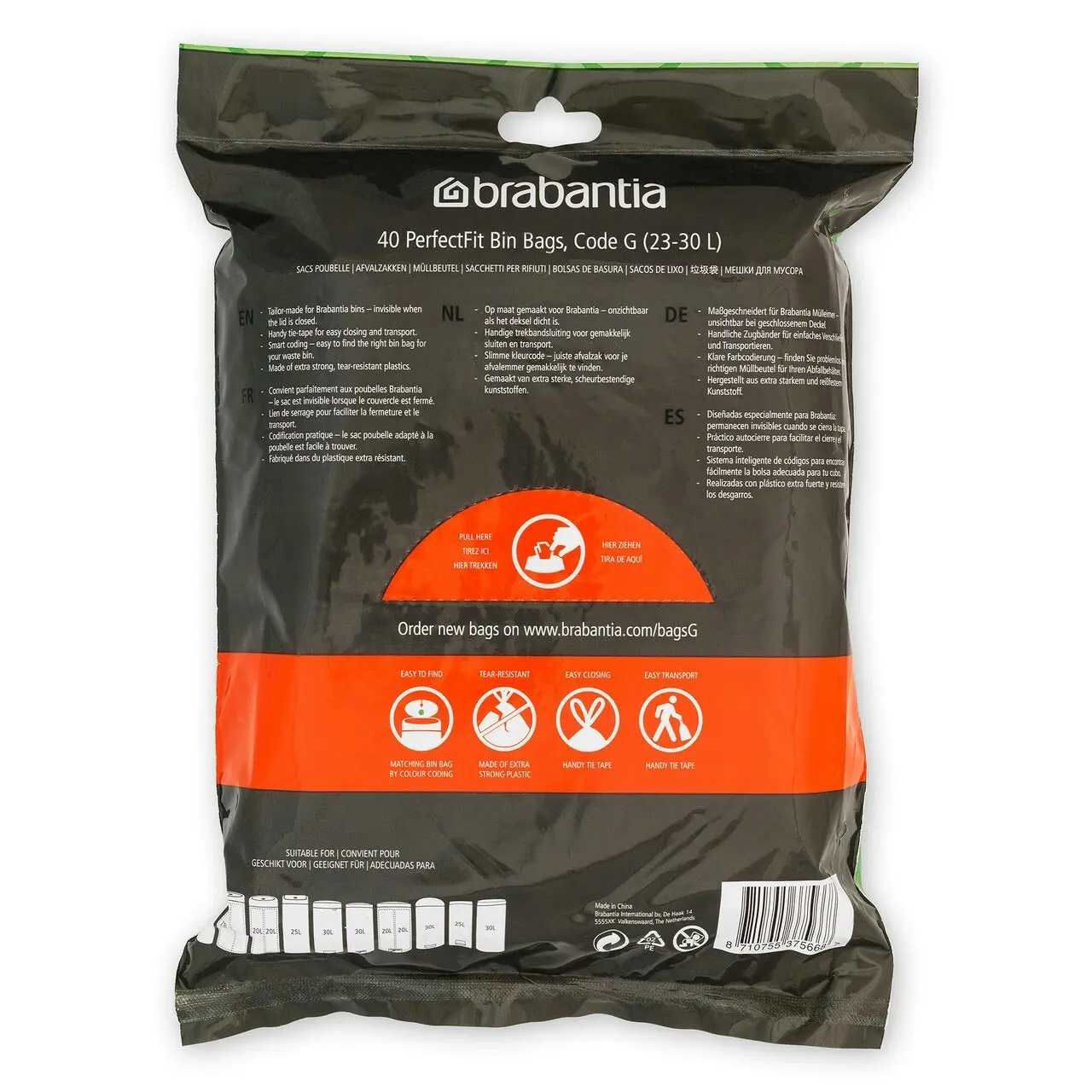 Brabantia Bin Liners G 23 30 Litre   40 Waste Bags