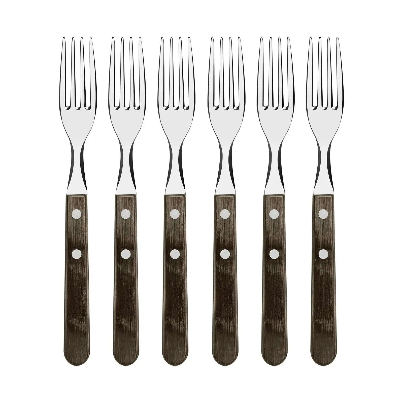 Tramontina Churrasco Jumbo Table Forks Set 12   Brown