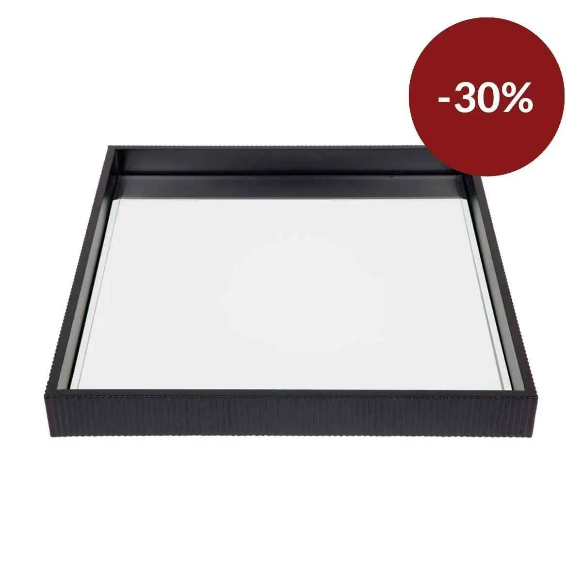 Miles Mirrored Tray - Medium Black