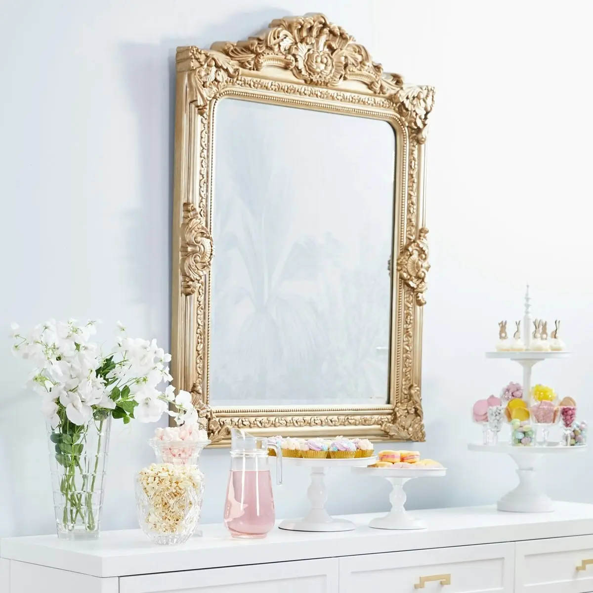 Elizabeth Wall Mirror - Antique Gold