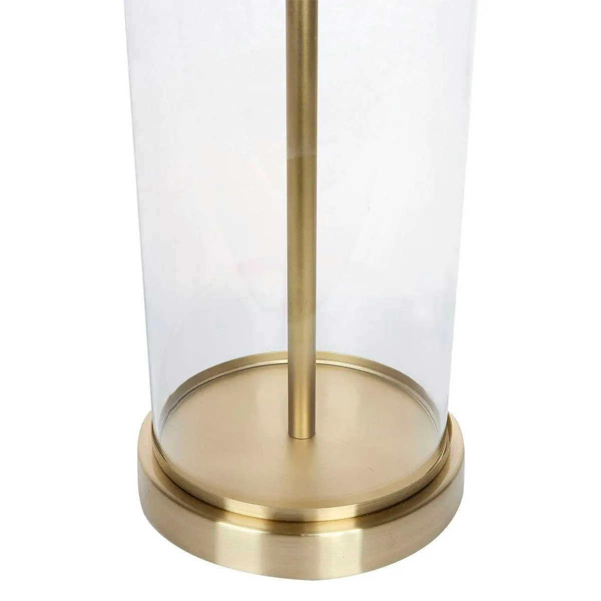 Left Bank Table Lamp - Brass w Navy Shade