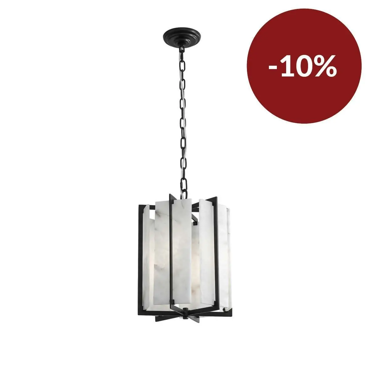 Palermo Alabaster Pendant - Black