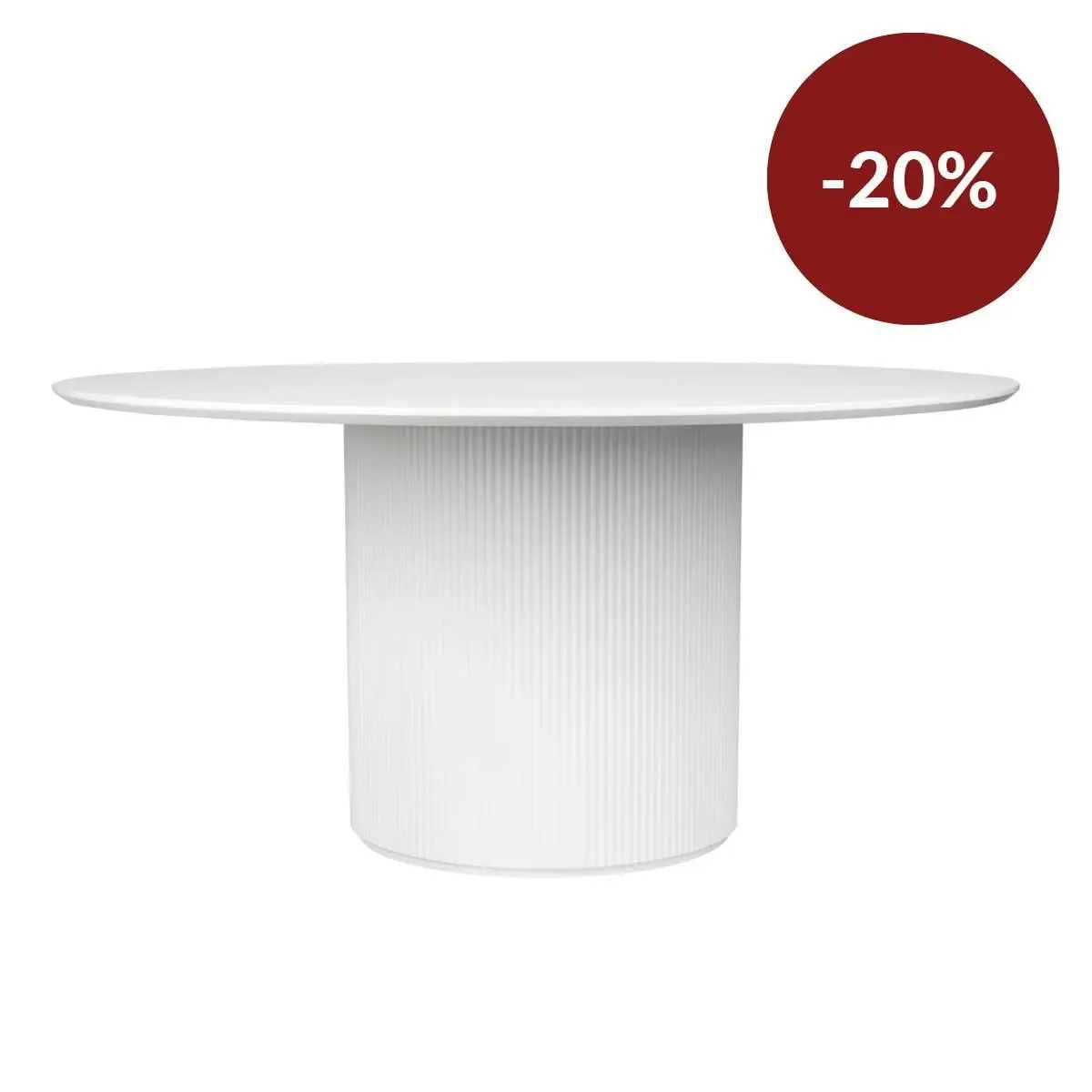 Arlo Round Dining Table - 1.5m White