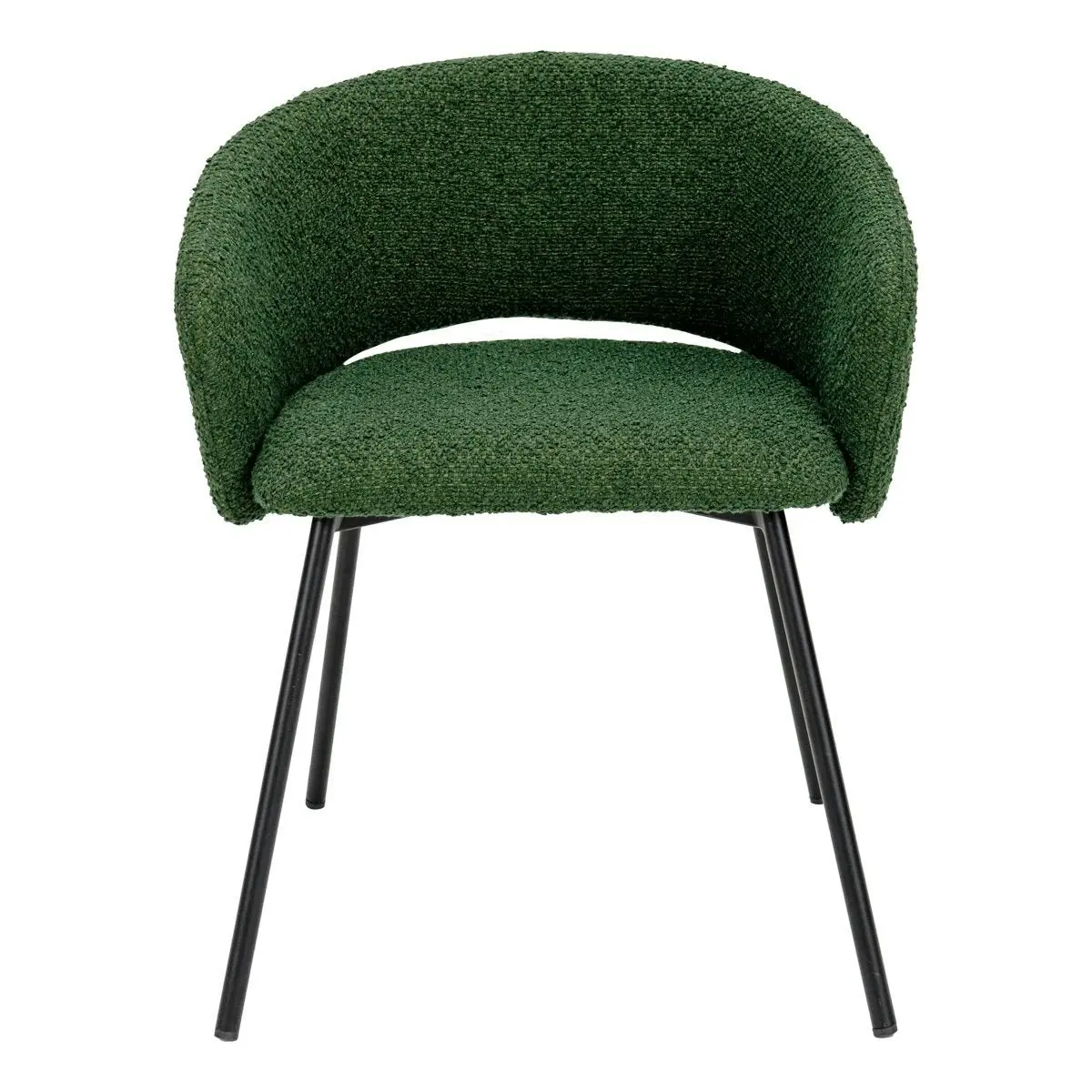 Delta Dining Chair - Green Boucle