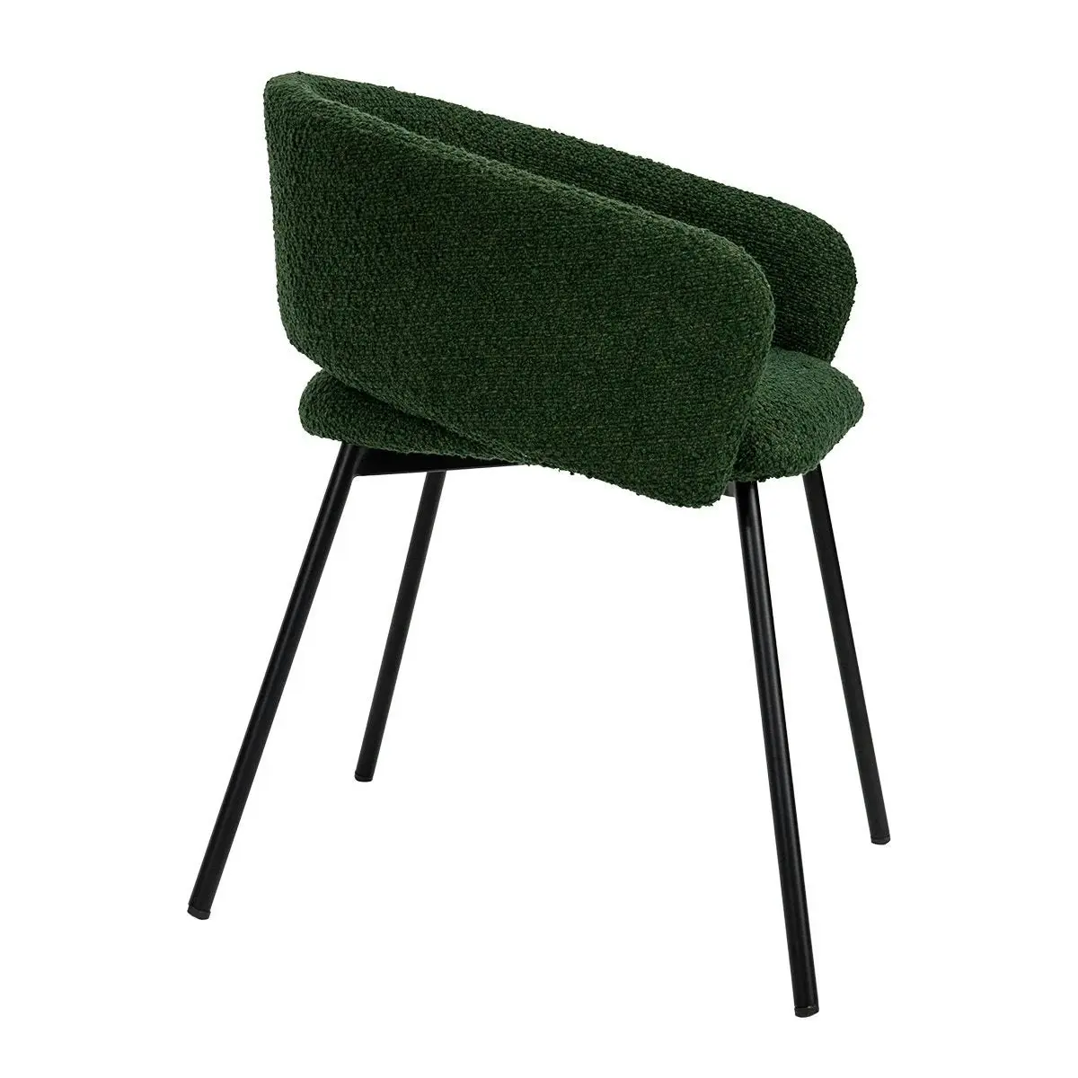 Delta Dining Chair - Green Boucle