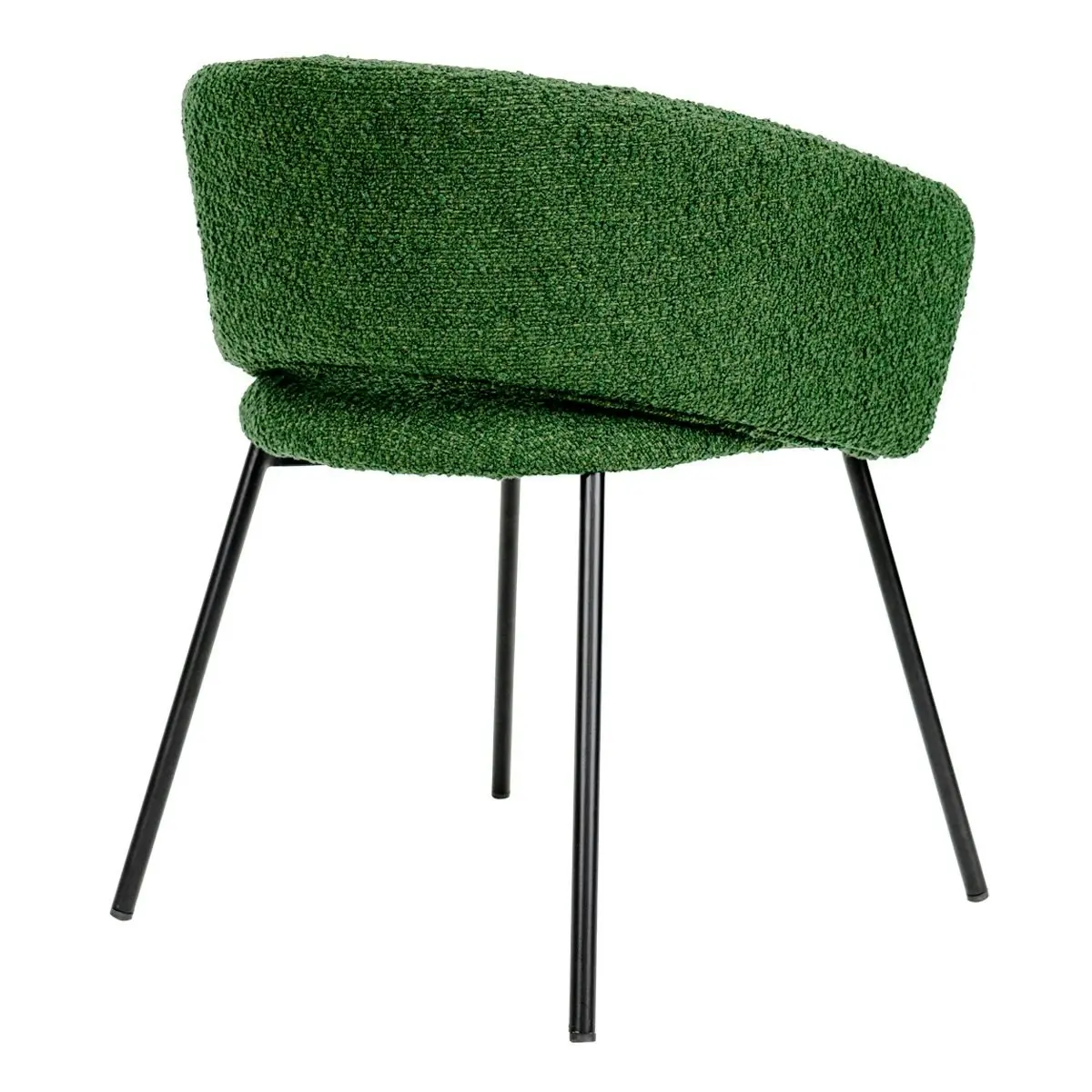 Delta Dining Chair - Green Boucle