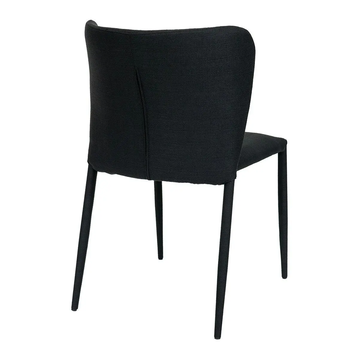 Foley Dining Chair Set of 2 - Black w Fabric Legs