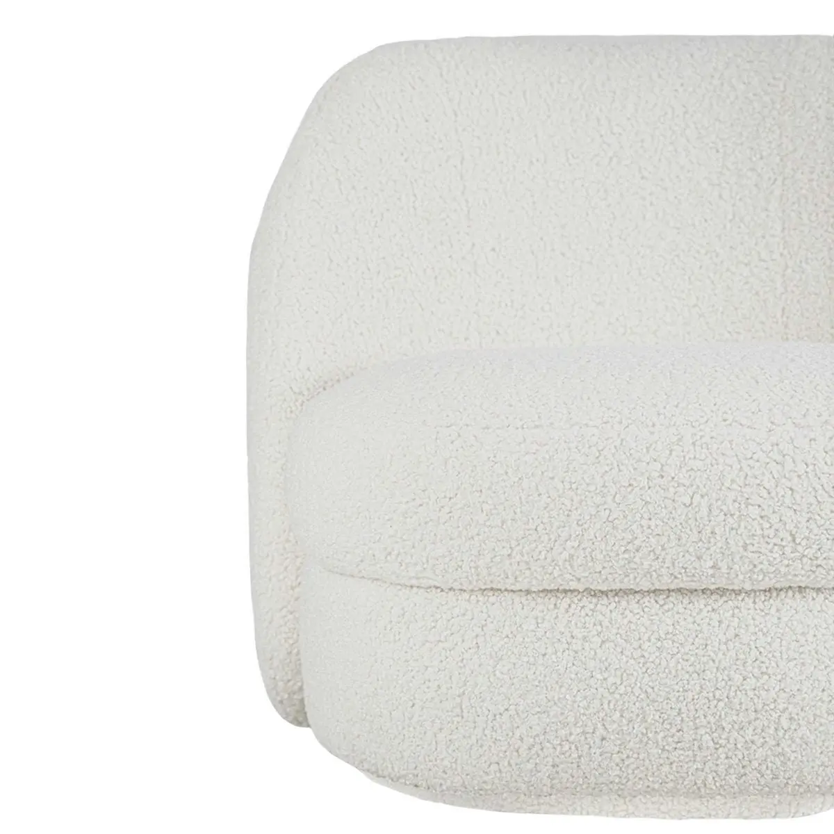 Aurora Swivel Chair - Off White Shearling