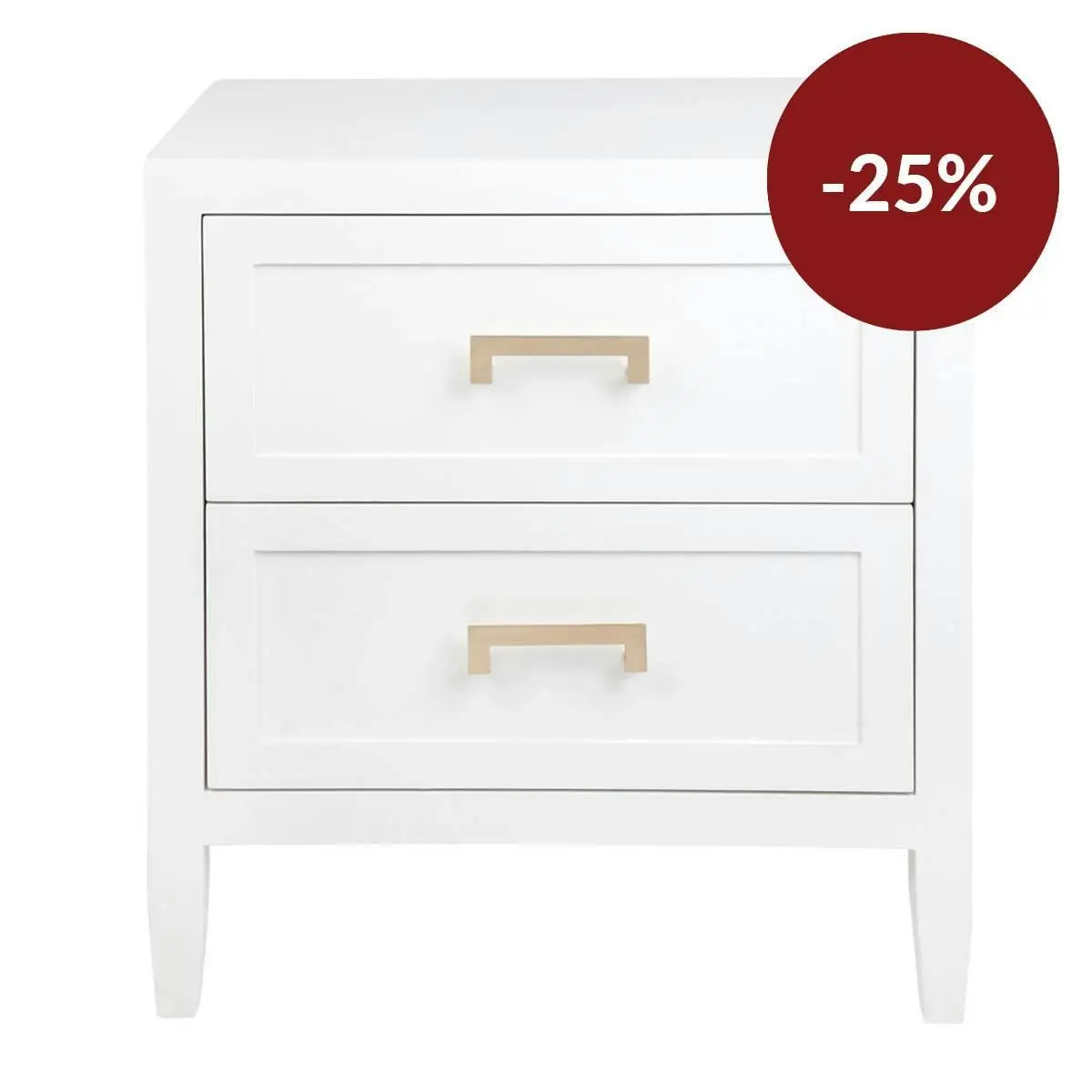 Soloman Bedside Table - Large White