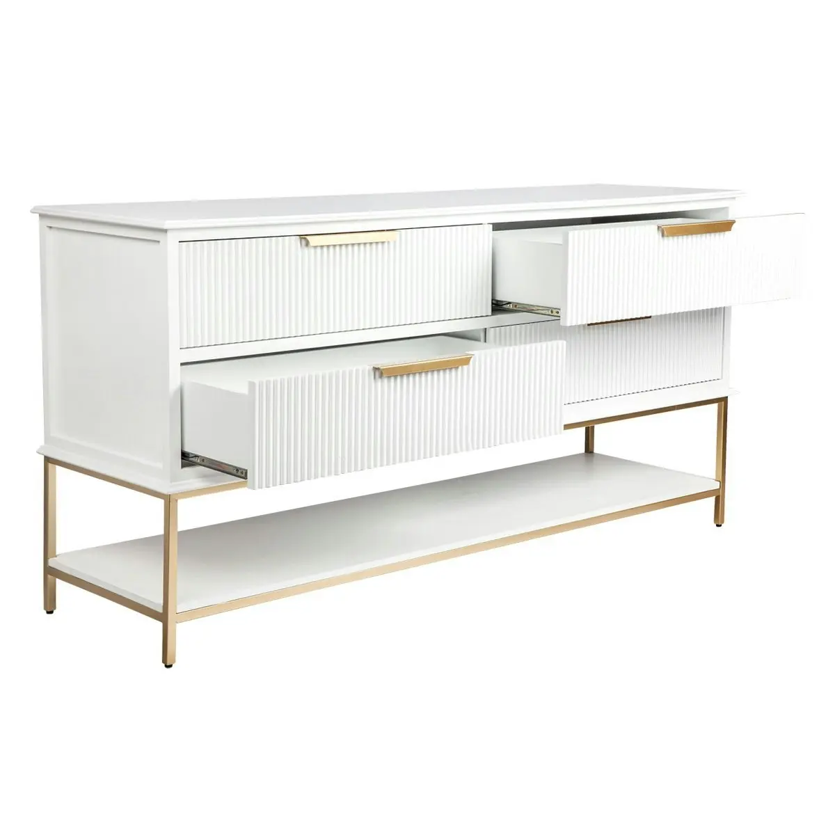 Aimee 4 Drawer Chest - White