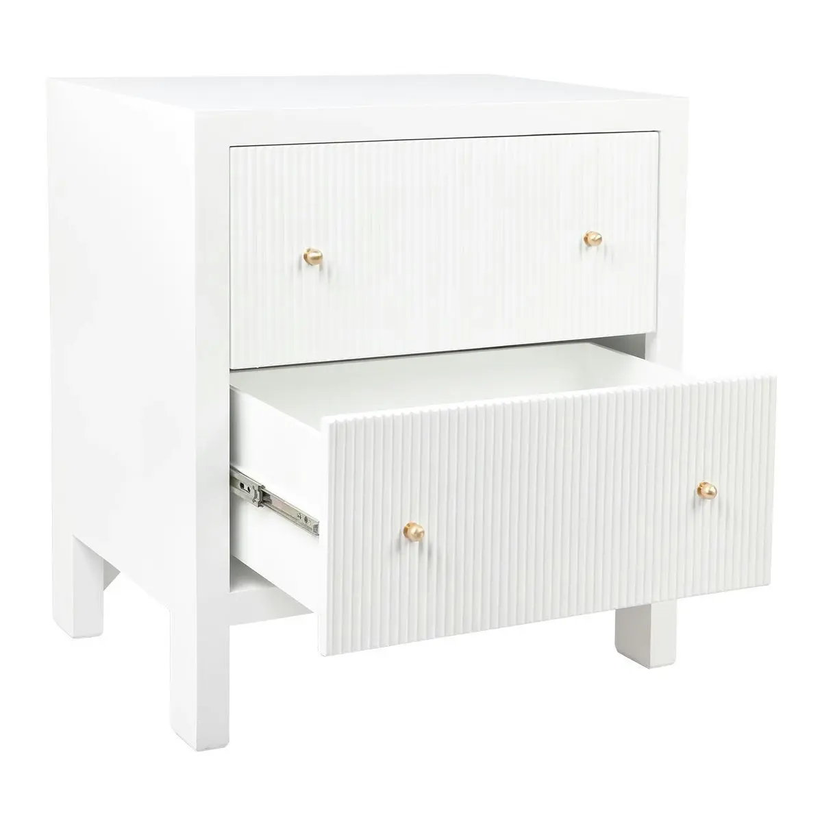 Ariana Bedside Table - Large White