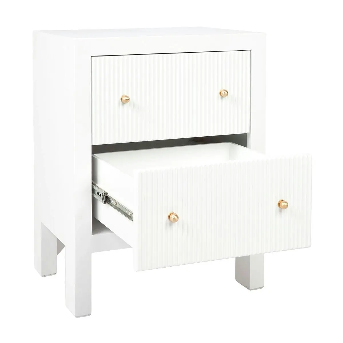 Ariana Bedside Table - Small White