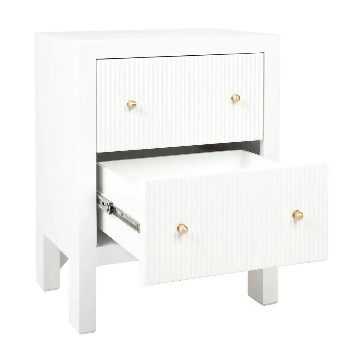 Ariana Bedside Table - Small White