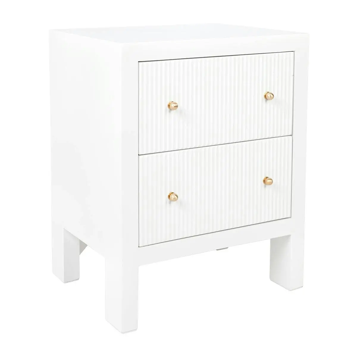 Ariana Bedside Table - Small White