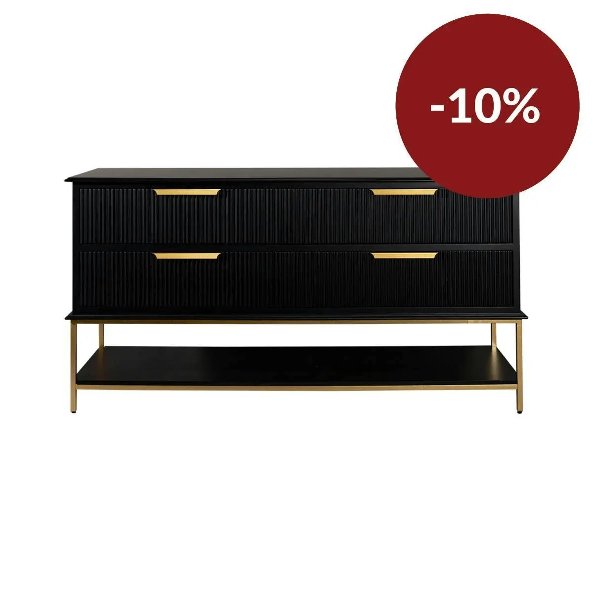 Aimee 4 Drawer Chest - Black