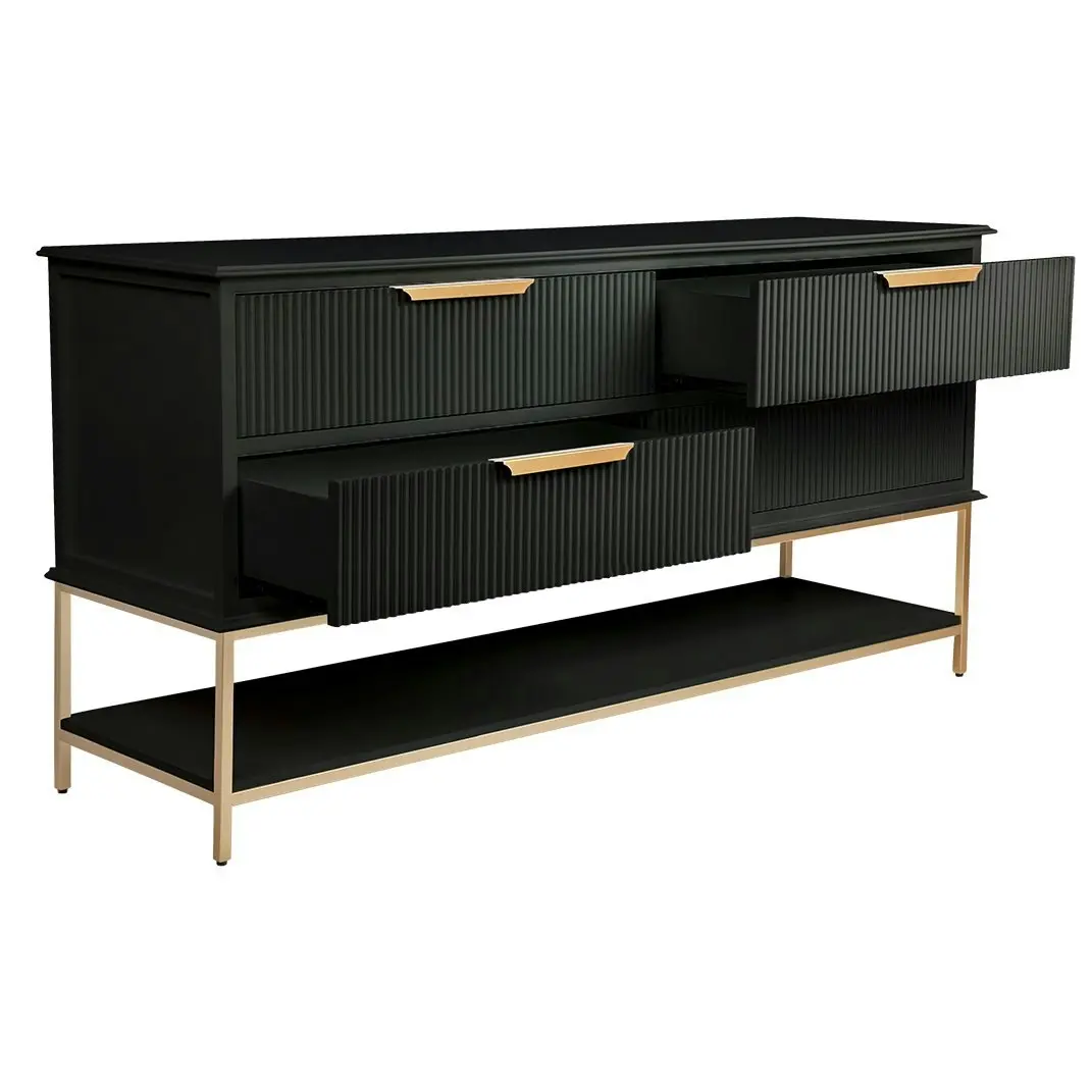 Aimee 4 Drawer Chest - Black