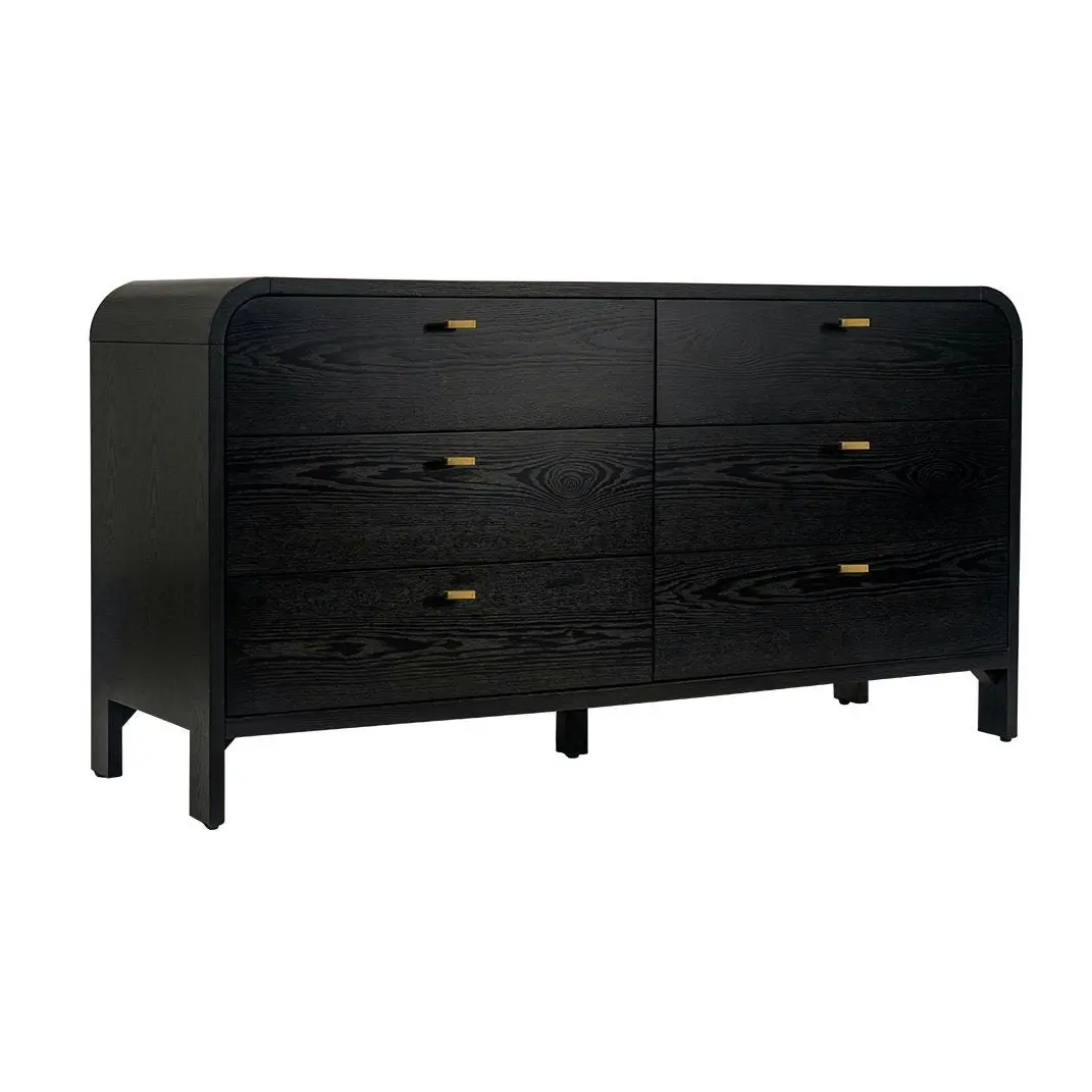 Chisholm 6 Drawer Chest - Black