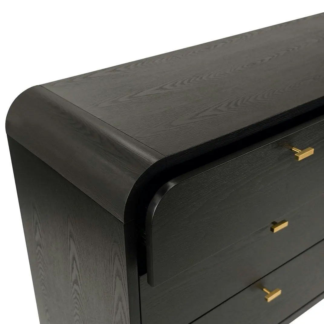 Chisholm 6 Drawer Chest - Black