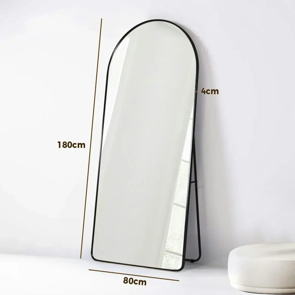 Furb Aluminum Full-Length Mirrors Makeup Mirror Bathroom Home Decor Black