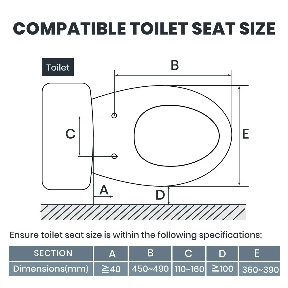 Simplus Smart Electric Bidet Toilet Seat Cover V Shape Electronic Seats Paper Saving Auto Smart Wash