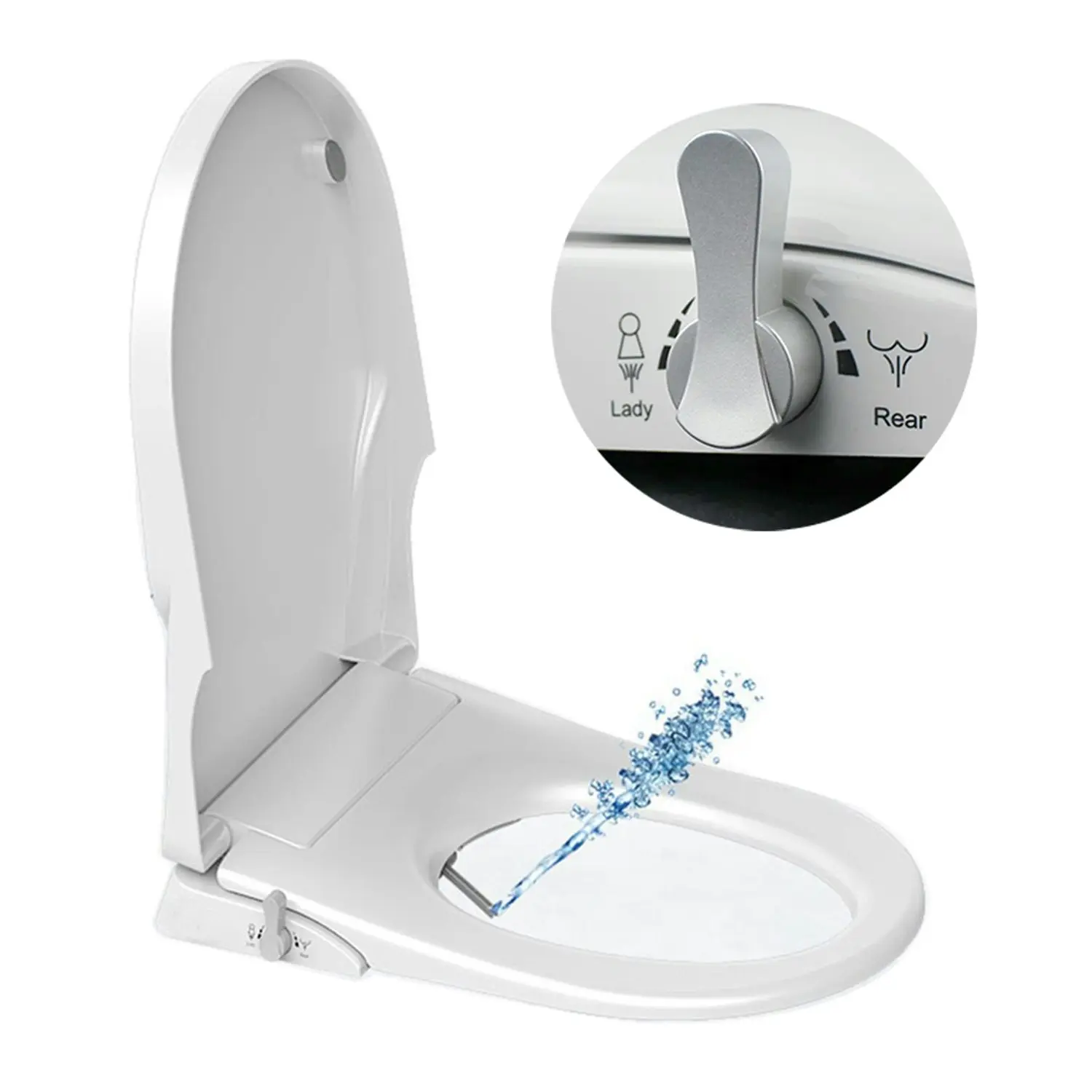 Simplus Smart Electric Bidet Toilet Seat Cover Electronic Seats Paper Saving Auto Wash w Remote