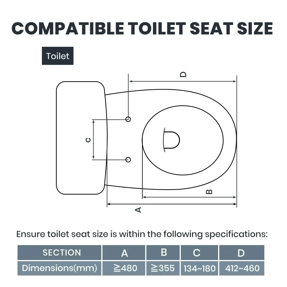 Simplus Smart Electric Bidet Toilet Seat Cover Electronic Seats Paper Saving Auto Wash w Remote