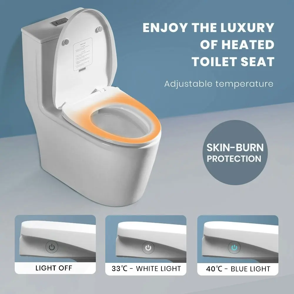 Simplus Smart Electric Bidet Toilet Seat Cover Electronic Seats Paper Saving Auto Wash w Remote