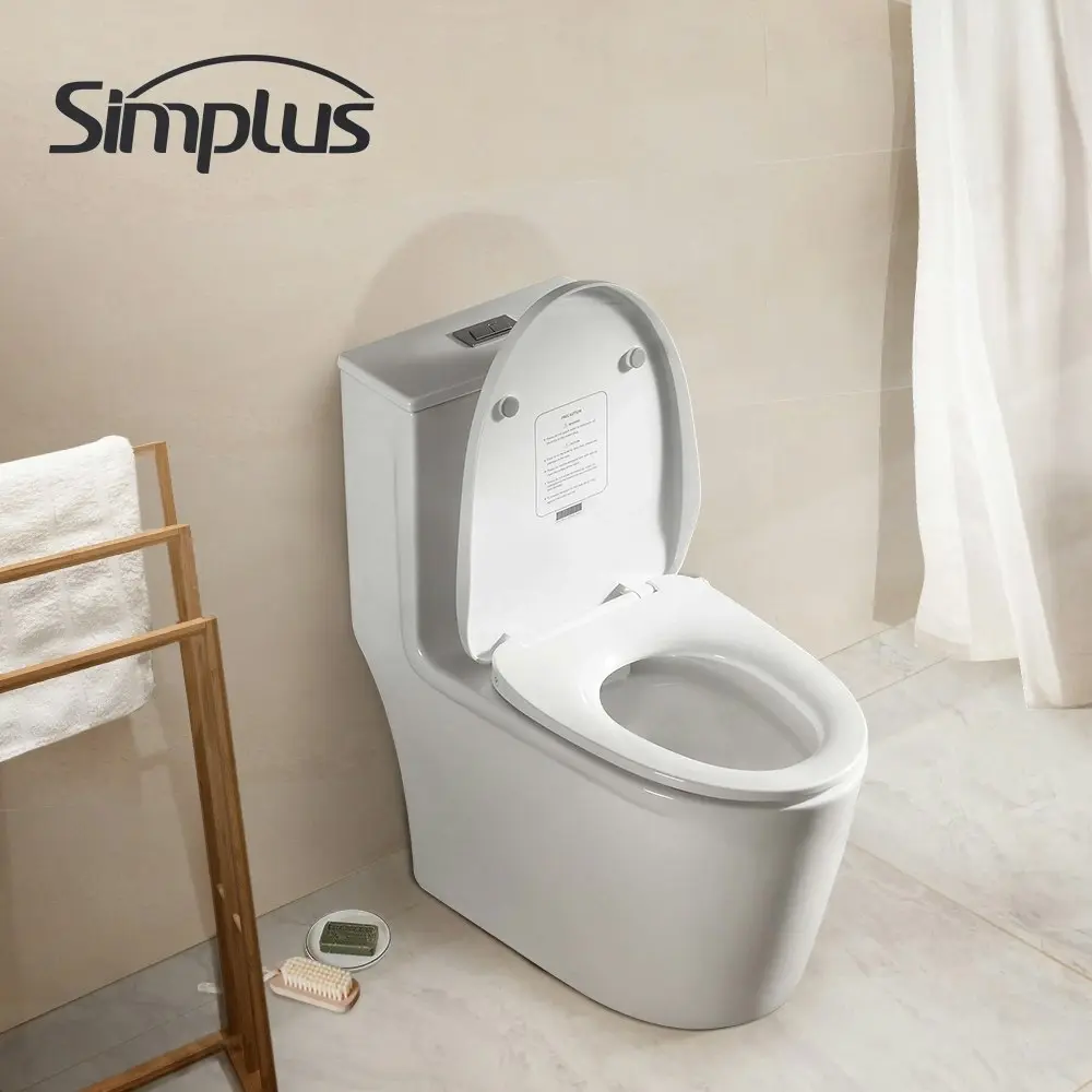 Simplus Smart Electric Bidet Toilet Seat Cover Electronic Seats Paper Saving Auto Wash w Remote