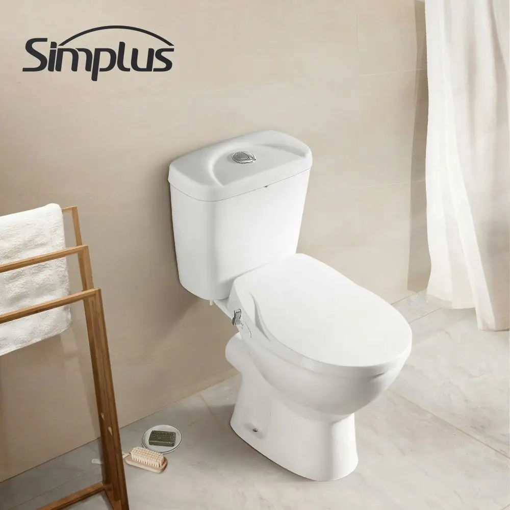 Simplus Smart Electric Bidet Toilet Seat Cover Electronic Seats Paper Saving Auto Wash w Remote