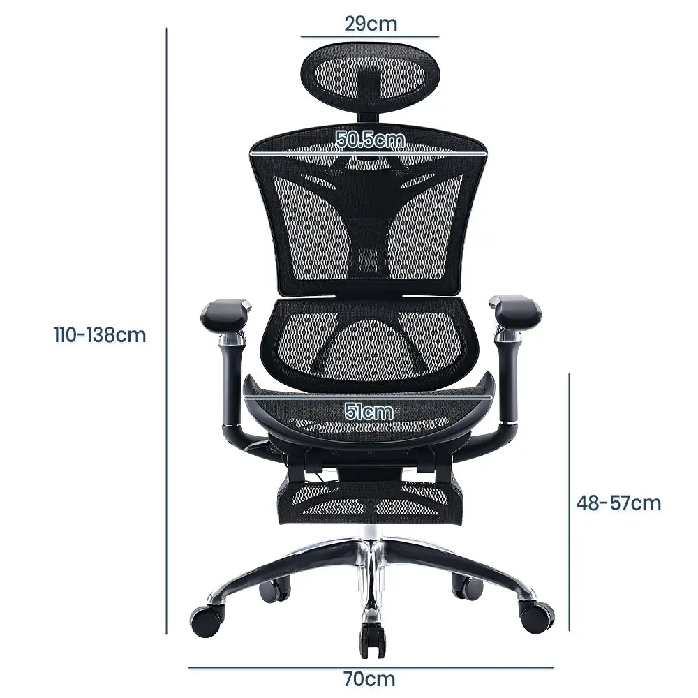 Furb M97 Ergonomic Office Chair Executive Chair Breathable Mesh Black