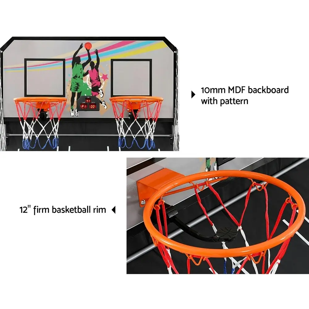 Basketball Arcade Game Electronic Scorer 8 Games Double Shoot Grey