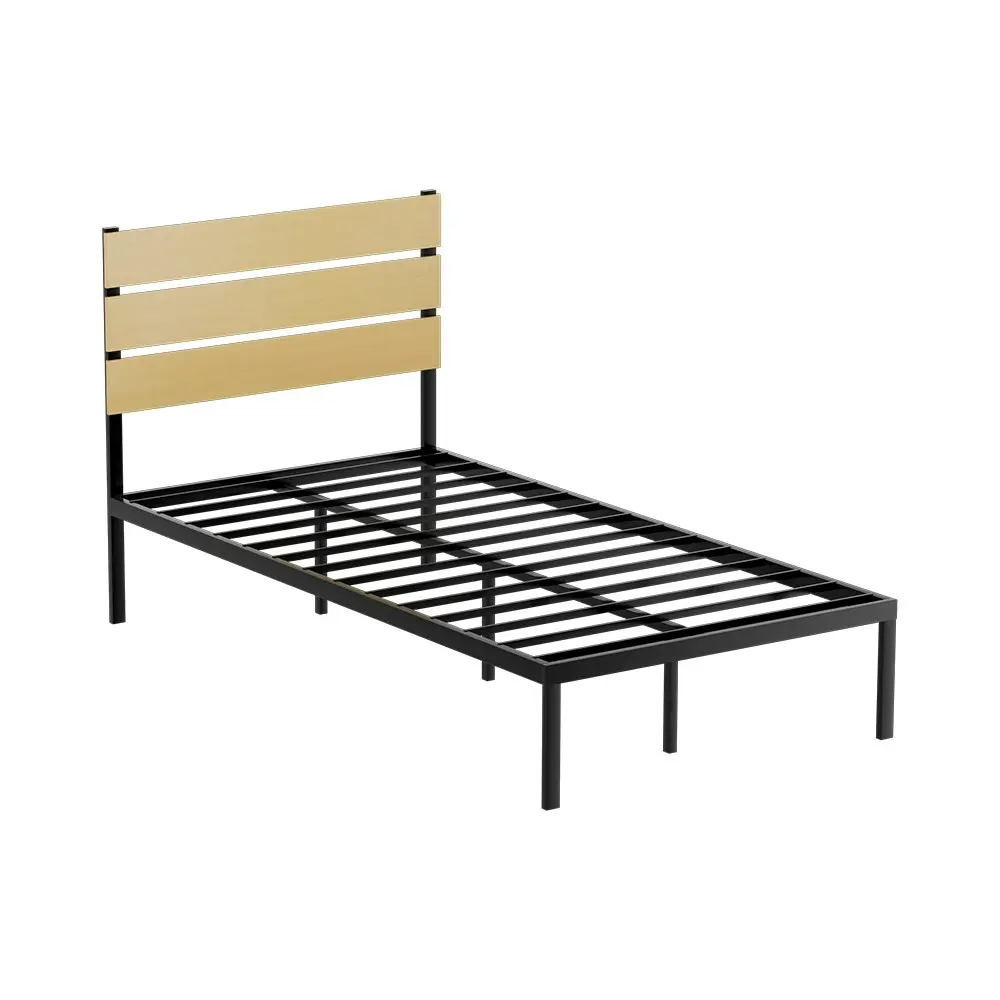 Artiss Bed Frame King Single Size Metal Frame PAULA