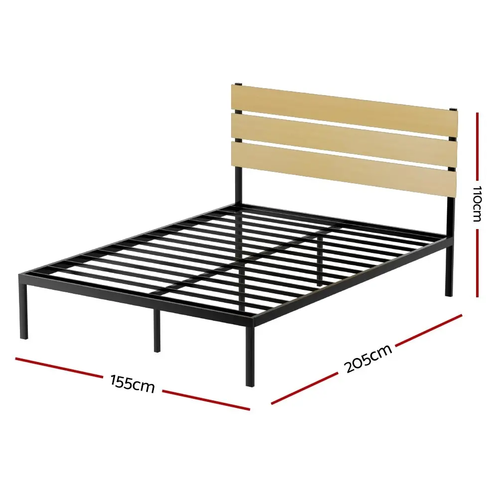 Artiss Bed Frame Queen Size Metal Frame PAULA