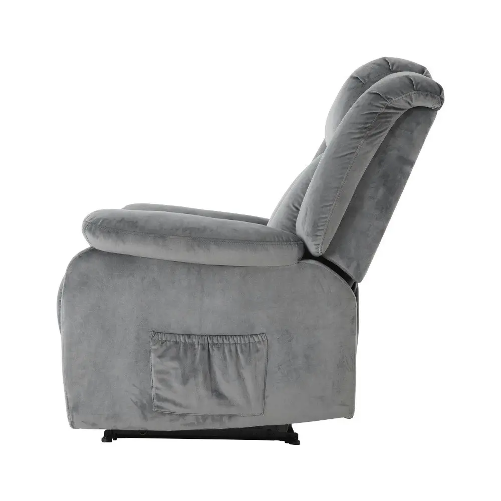 Artiss Recliner Chair Electric Massage Heated Chair Grey