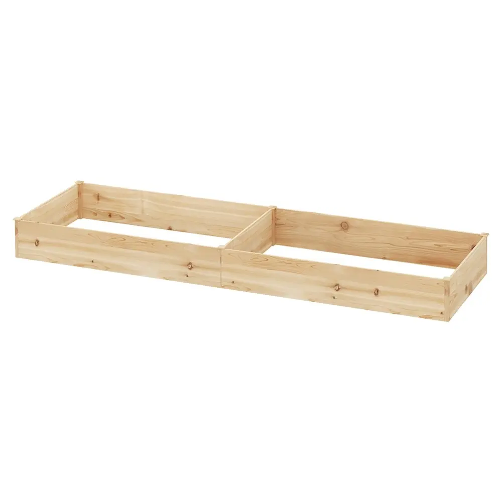 Green Fingers Garden Bed 150x90x30cm Wooden Planter Box Raised Container Growing