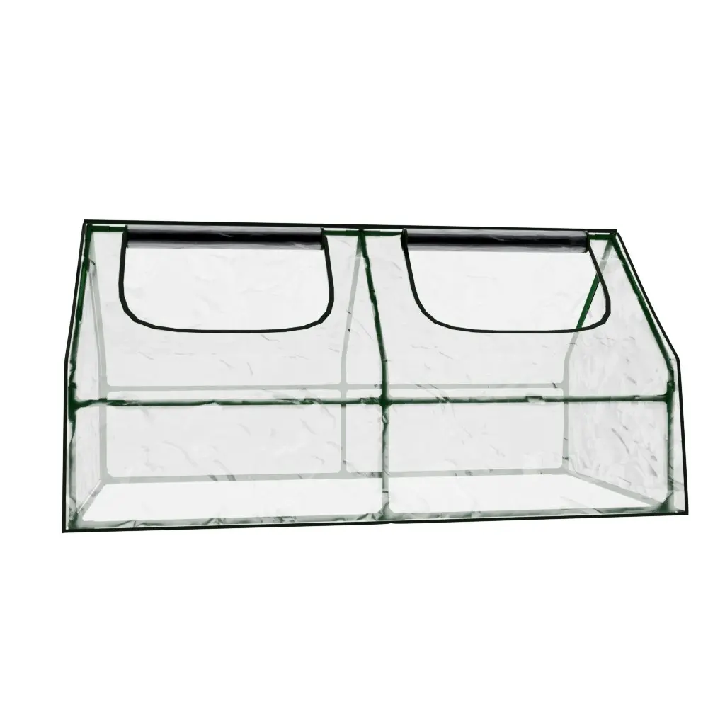 Greenfingers Greenhouse Flower Garden Shed PVC Cover Frame Film Tunnel Green House 180x90cm