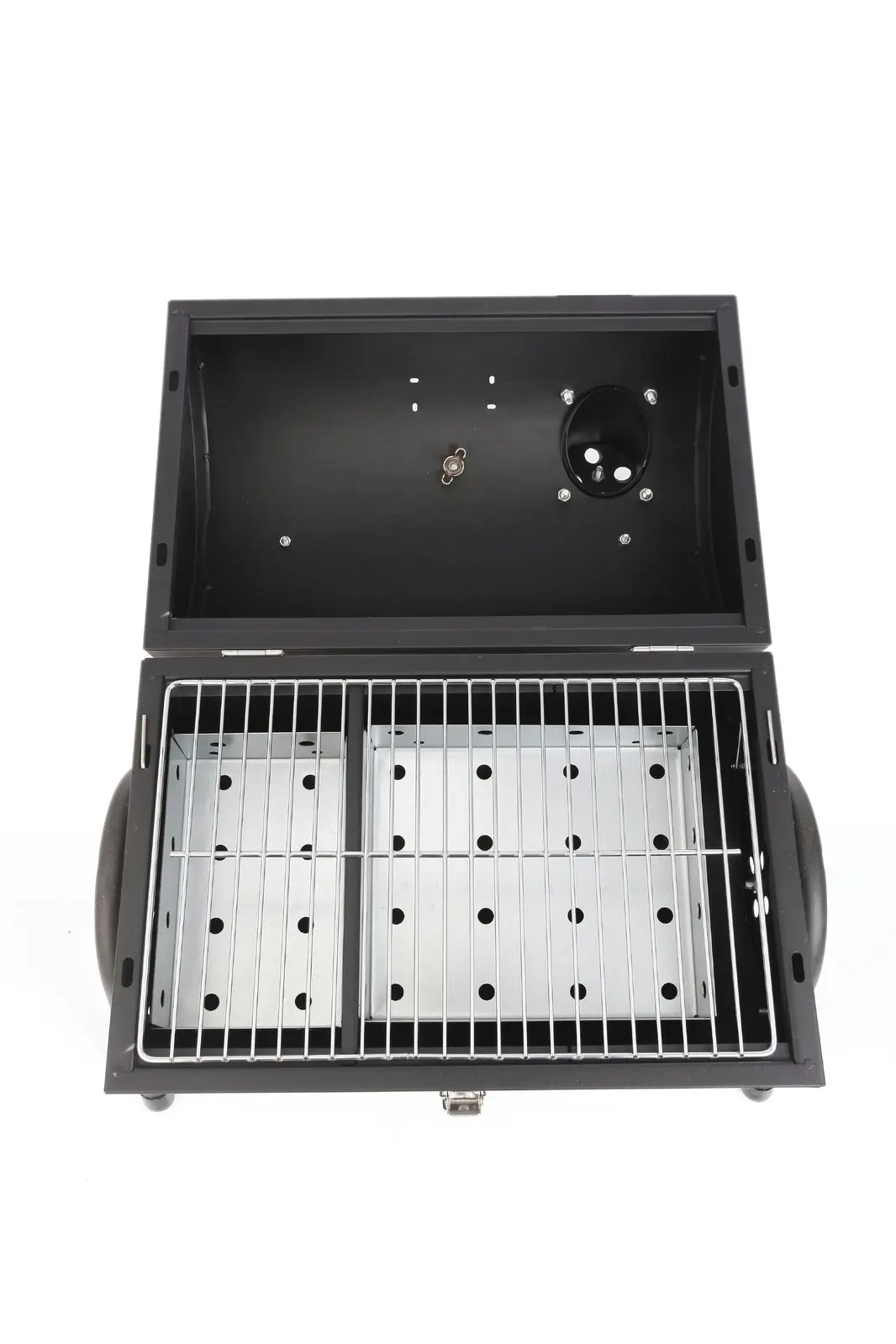 Charcoal Grill with Chimney and Temperature Gauge