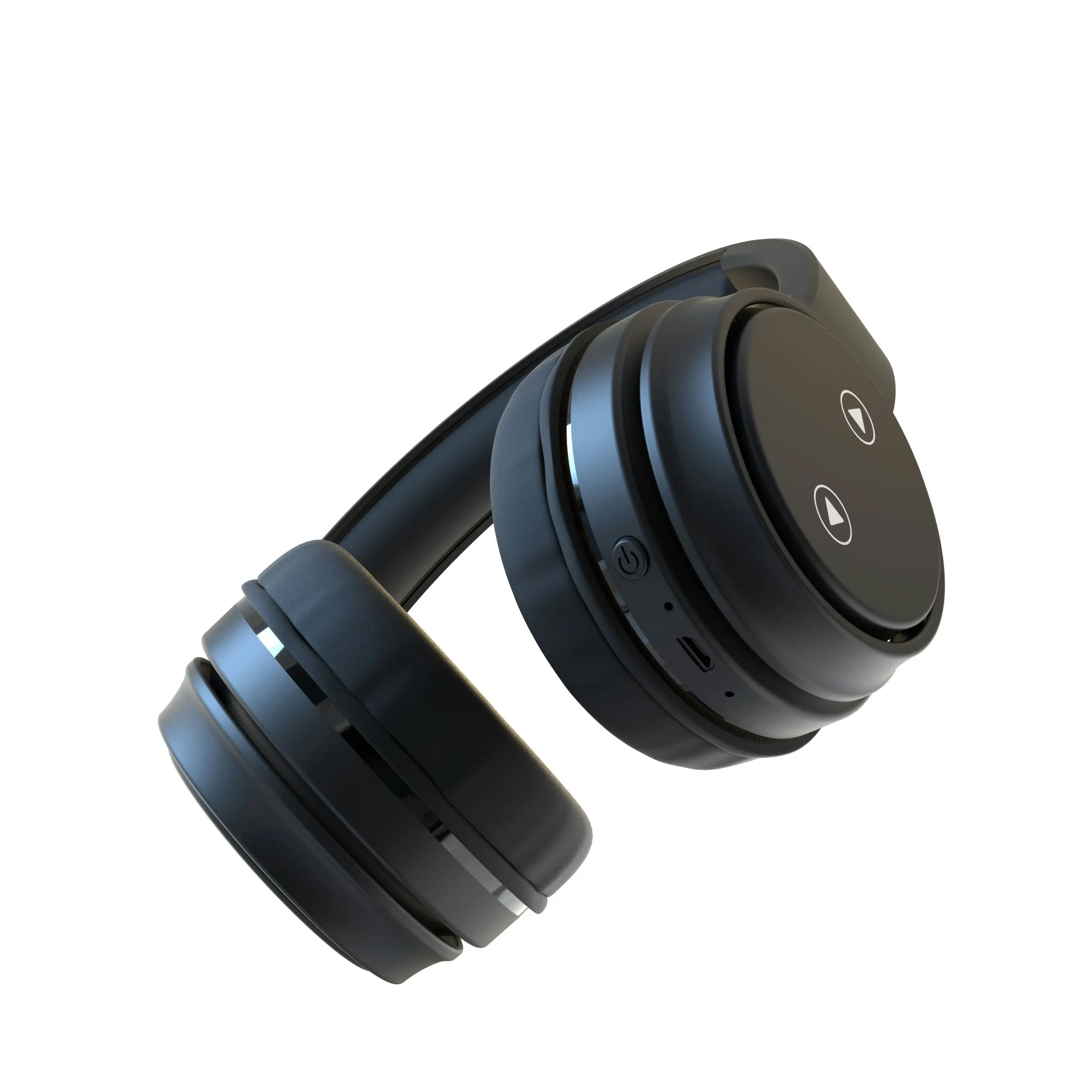 Laser Foldable Bluetooth Headphones - Black, 40MM Drivers