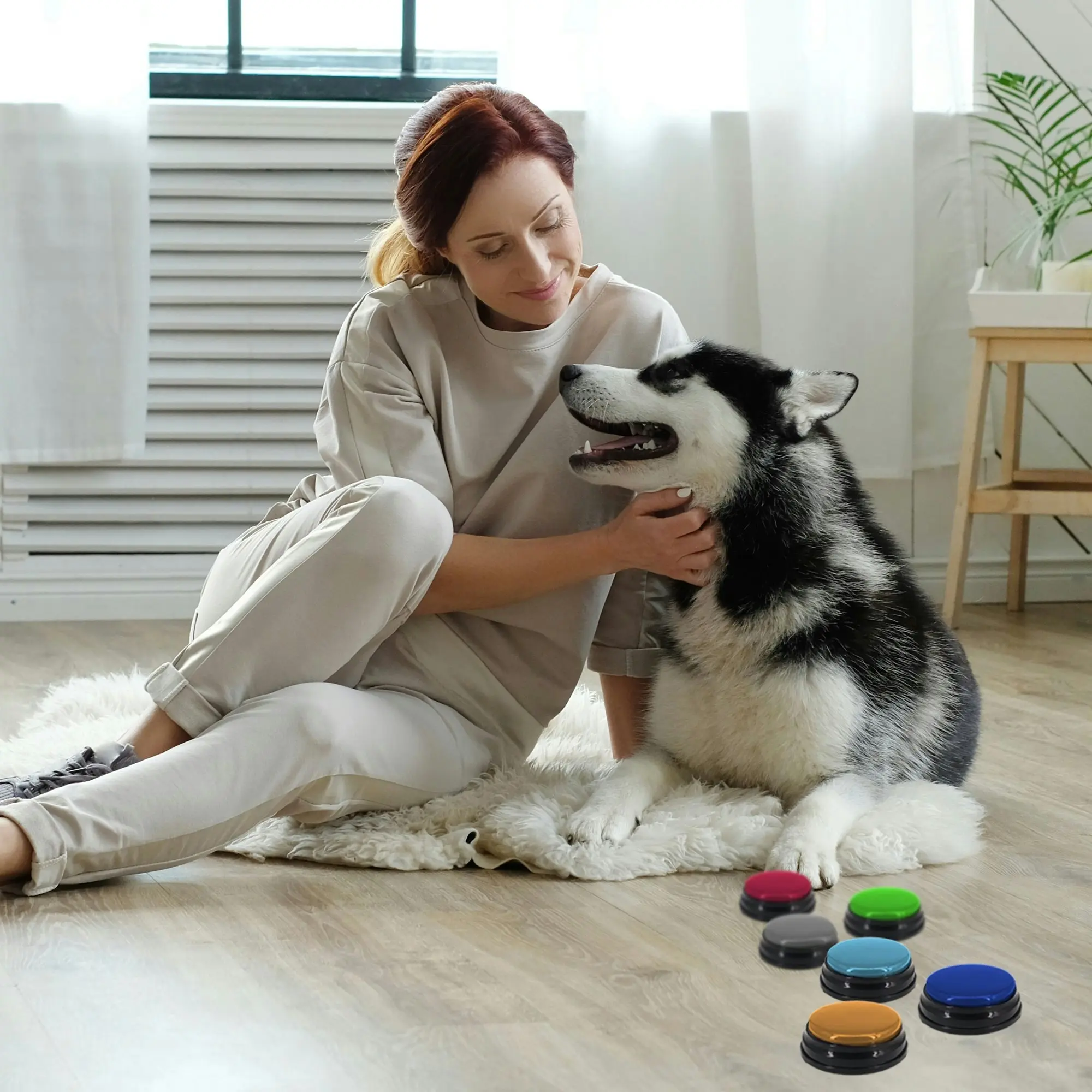 Tech4Pets 6-Pack Talking Buttons: Interactive Pet Communication