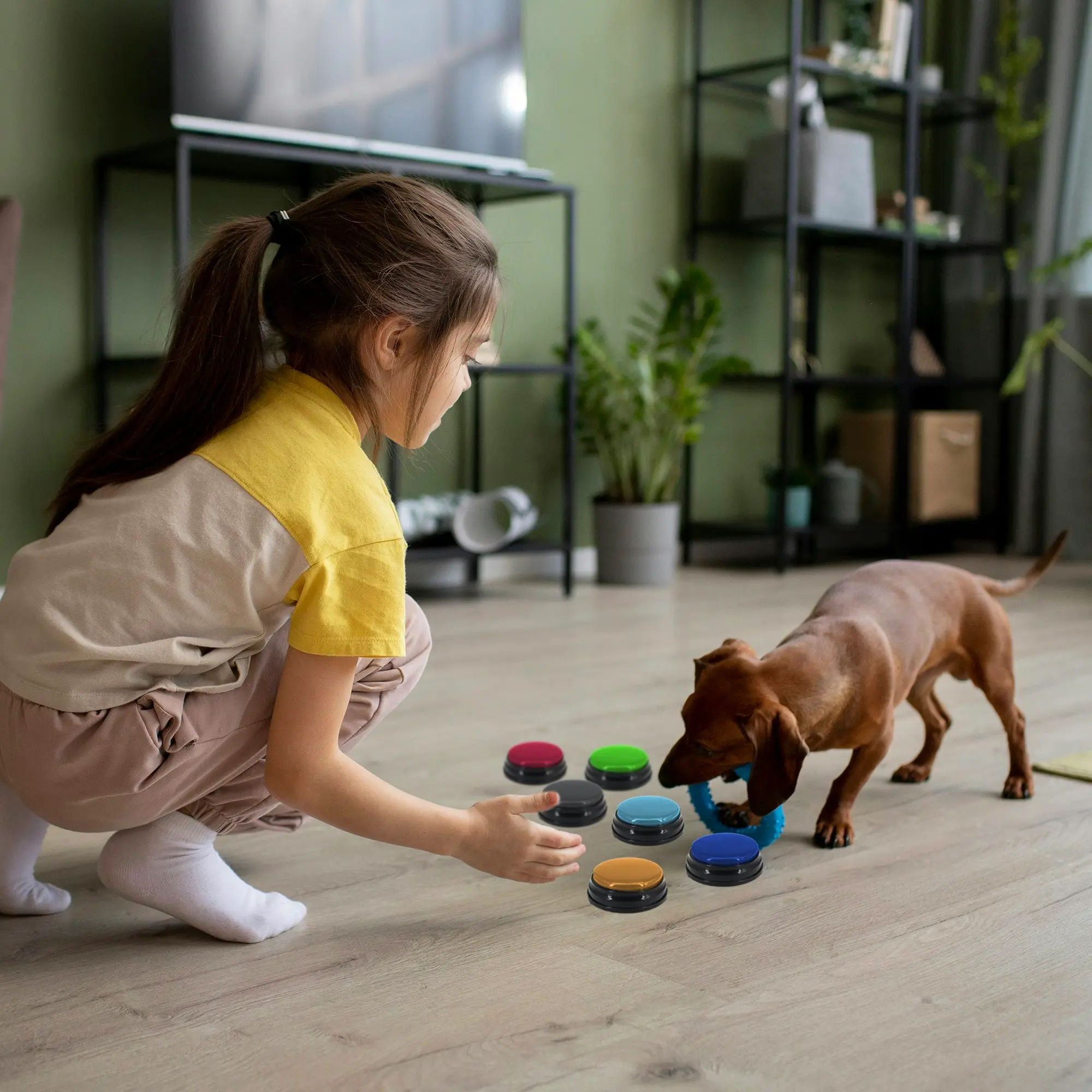 Tech4Pets 6-Pack Talking Buttons: Interactive Pet Communication